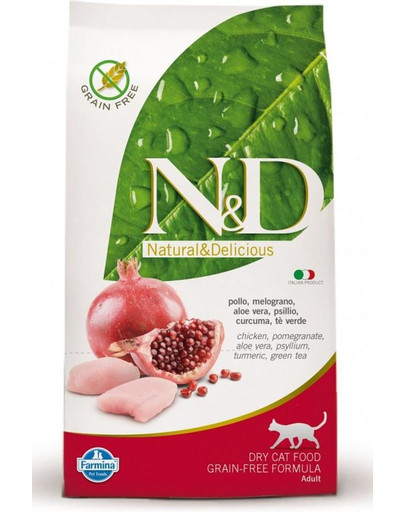 FARMINA N&D Chicken & Pomegrante Adult Cat 1.5 kg - Poulet et grenade pour chat adulte