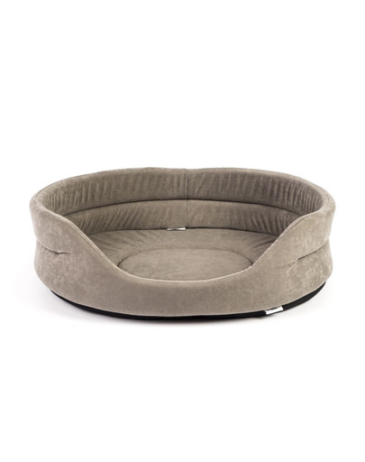 FERA Lit ovale pour chien 61x51x16 cm gris