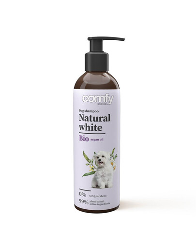 COMFY Natural White 250 ml shampooing pour mettre en valeur les poils clairs