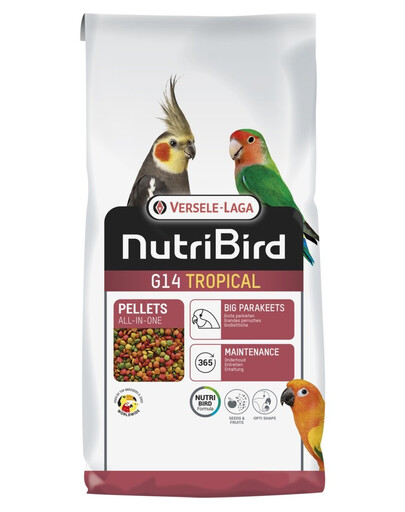 VERSELE-LAGA NutriBird G14 Tropical pelletes aliment d'entretien pour grandes perruches 1 kg