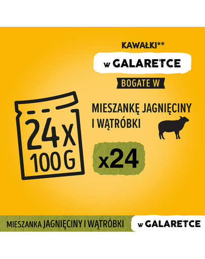 PEDIGREE Adult  avec des morceaux d'agneau en gelée 100g