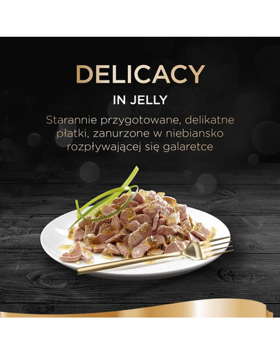 SHEBA Delicacy 80 x 85g  saumon, poisson blanc, thon et morue en gelée