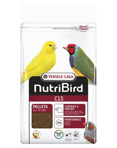 VERSELE-LAGA NutriBird C15 Maintenance pallets aliment d'entretien pour canaris 1 kg
