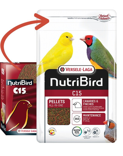 VERSELE-LAGA NutriBird C15 Maintenance pallets aliment d'entretien pour canaris 1 kg