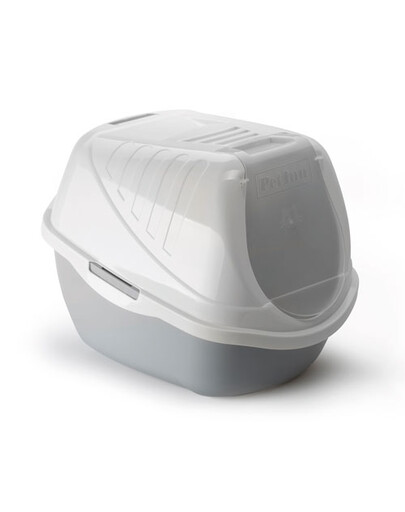 PET INN Kuweta toaleta dla kota 54x40x40 cm szary