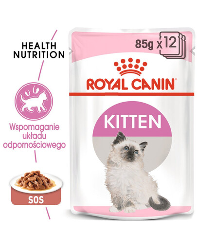 ROYAL CANIN Kitten Instinctive 4x85 g karma mokra w sosie dla kociąt do 12 miesiąca życia