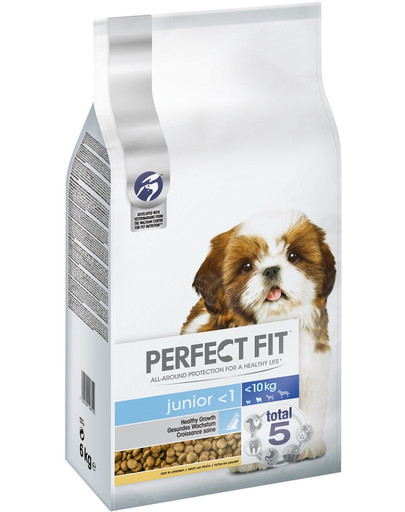 PERFECT FIT Junior <1 Cibo per cuccioli ricco di pollo per razze piccole 6 kg