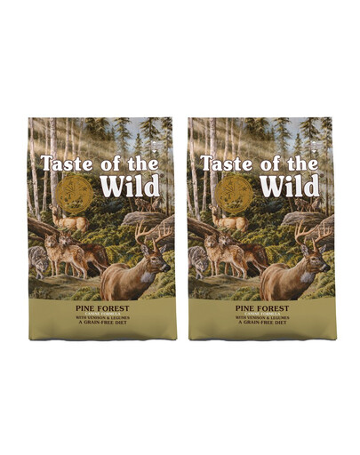 TASTE OF THE WILD Pine Forest 24,4 kg (2 x 12,2 kg) z jeleniem i warzywami strączkowymi