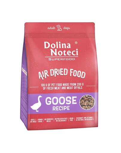 DOLINA NOTECI Superfood Plat à base d'oie, nourriture séchée, 1 kg