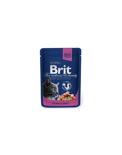 BRIT Premium Cat Adult saszetki w sosie dla kota 24 x 100 g