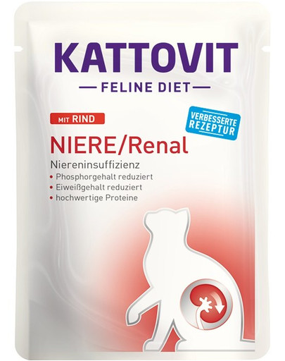 KATTOVIT Feline Diet Renal Manzo 85g