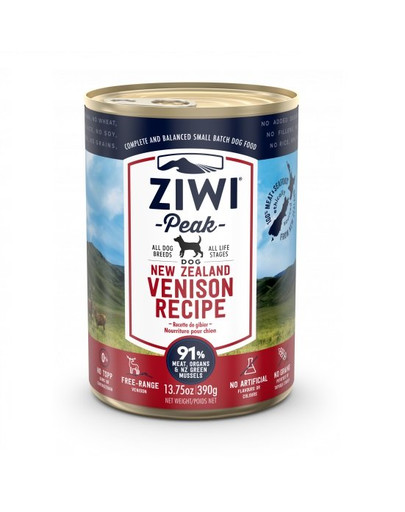 ZIWIPEAK Dog Pâtée pour chien à la venaison 390 g