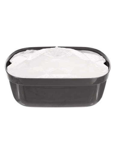 TRIXIE Bevitore automatico Polygon 2,5 l bianco/grigio 28 x 11 x 22 cm