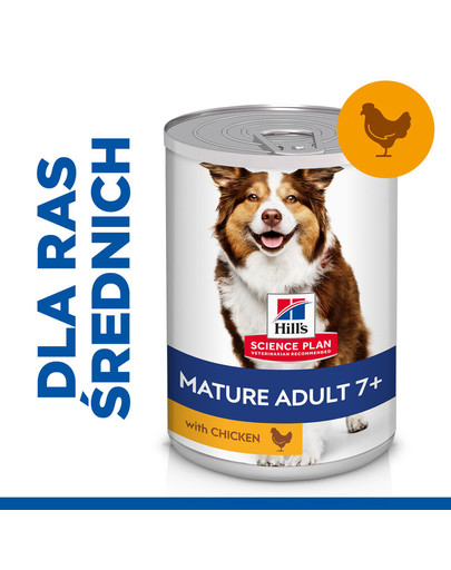 HILL'S Science Plan Canine Mature Adult Chicken 370 g per cani anziani con pollo