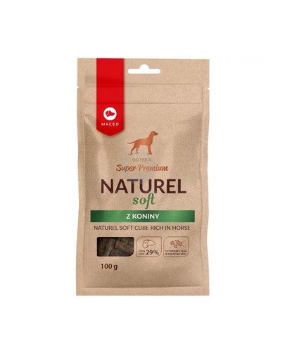 MACED Super Premium Naturel Soft crocchette per cani con carne di cavallo 100g