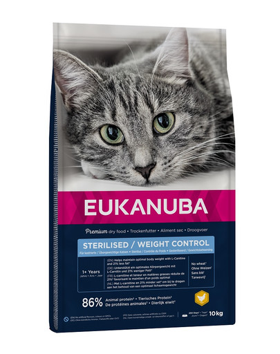 EUKANUBA Cat Sterilised Weight Control 10 kg