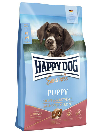 HAPPY DOG Sensible Puppy Lachs 20 kg (2 x 10 kg) dla szczeniąt łosoś i ziemniaki