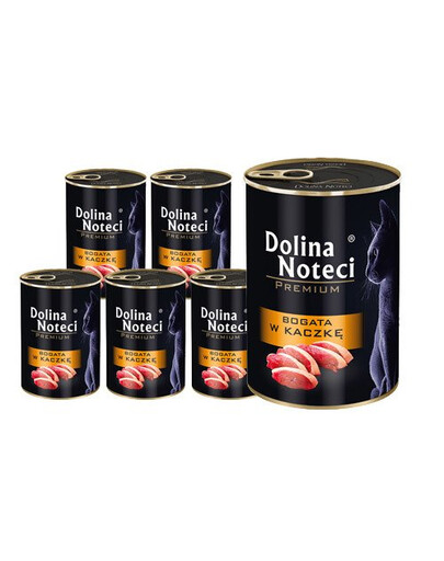 DOLINA NOTECI Premium pâtée riche en canard pour chats adultes 12x400 g