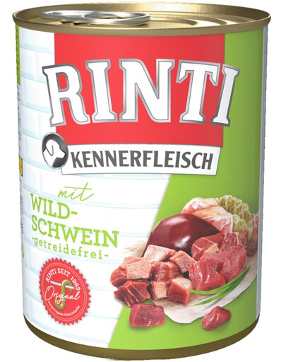 RINTI Kennerfleisch Wild boar dzik 12 x 800 g