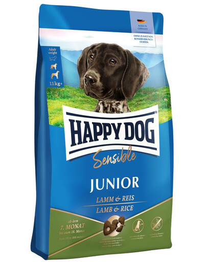 HAPPY DOG Sensible Junior Lamm 20 (2 x 10 kg) dla młodych psów jagięcina