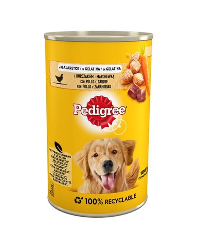 PEDIGREE con pollo e carote in gelatina 400g