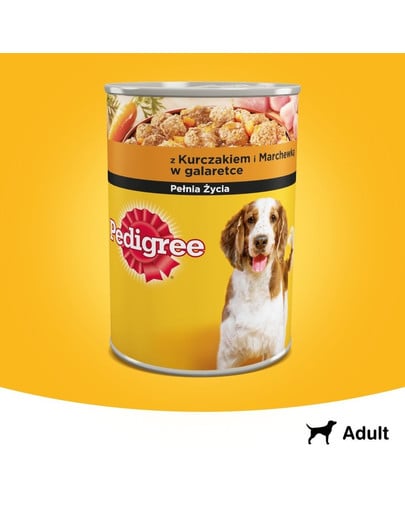 PEDIGREE con pollo e carote in gelatina 400g