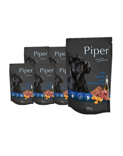 DOLINA NOTECI PIPER con agnello, carote e riso integrale 10 x 500g