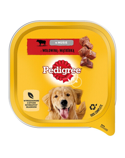 PEDIGREE Adult tacka 300 g mokra karma dla psów z wołowiną i wątróbką w musie