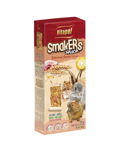 VITAPOL Smakers per roditori - pancetta 2 pz.