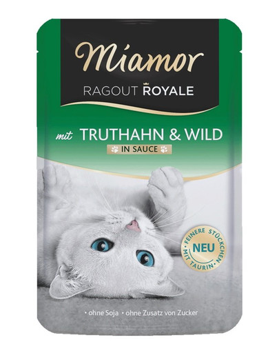 MIAMOR RAGOUT ROYALE Tacchino e cervo in salsa 100 g