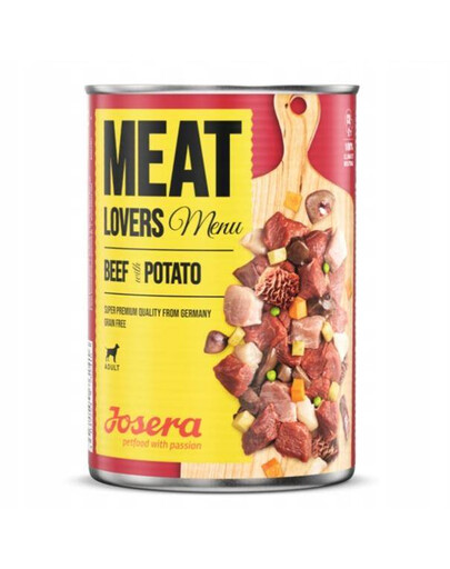 JOSERA Meatlovers menu wołowina z ziemniakami  800