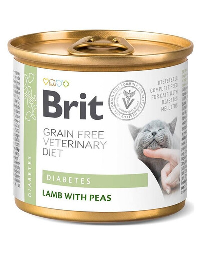 BRIT Veterinary Diet Diabetes Lamb&Pea 12x200g