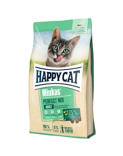 HAPPY CAT Minkas Perfect Mix Pollo, pesce e agnello 10 kg