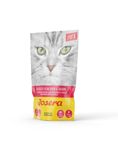 JOSERA Pate Spezzatino di pollo e manzo 16x85 g
