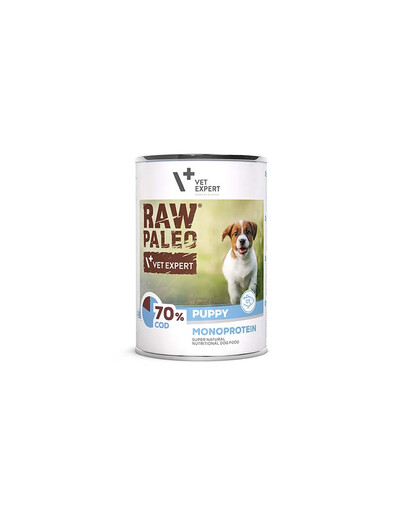 VETEXPERT Raw Paleo Dorsz/Cod Puppy Can 400g