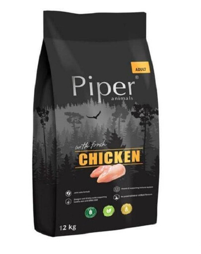 PIPER Karma sucha dla psa z kurczakiem 12 kg