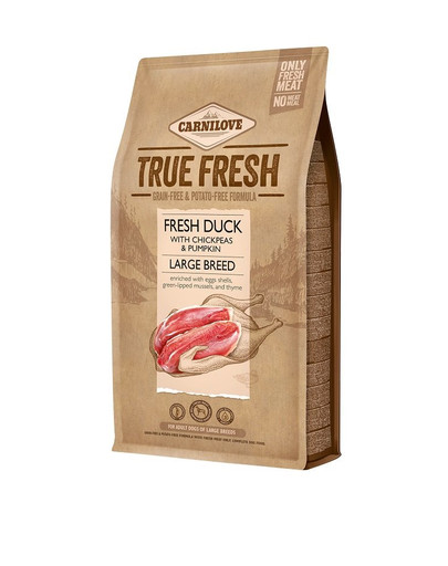 CARNILOVE True Fresh Duck Large breed per cani di razza grande 4 kg