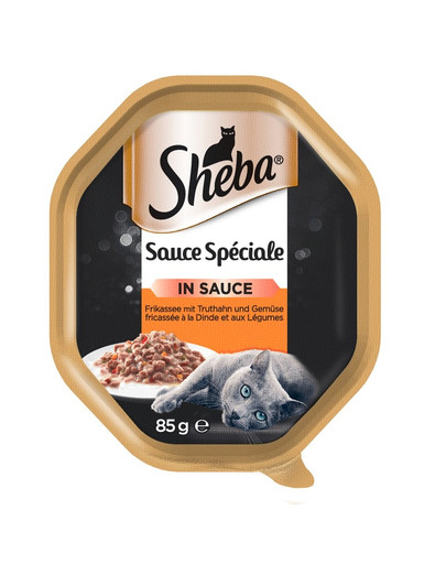 SHEBA Sauce Speciale 85g con tacchino e verdure - cibo umido in salsa