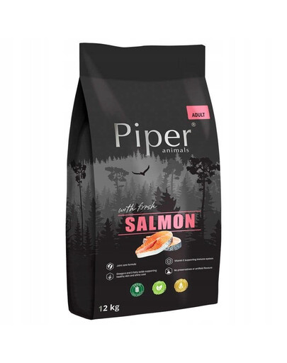 PIPER Karma sucha dla psa z łososiem 12 kg
