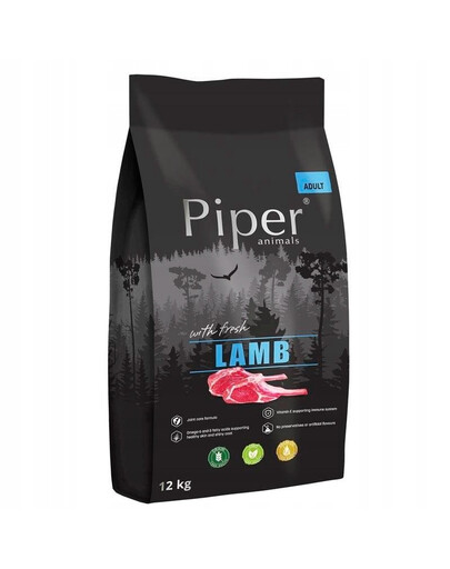 PIPER cibo secco con agnello per cani 12kg
