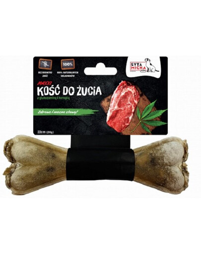SYTA MICHA Kość do żucia na mocne stawy 22cm MAXX