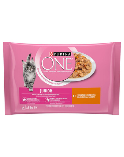 PURINA ONE Junior Kurczak 4x85g