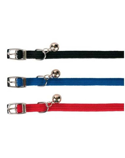TRIXIE Collier à clochettes en nylon pour chats - mélange de couleurs