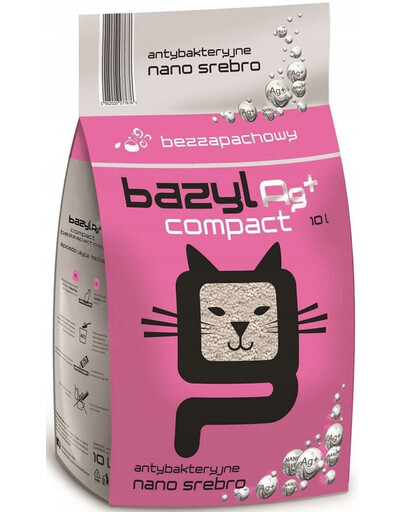 BAZYL Super Premium Ag+ Compact Litière Bentonite 10 l