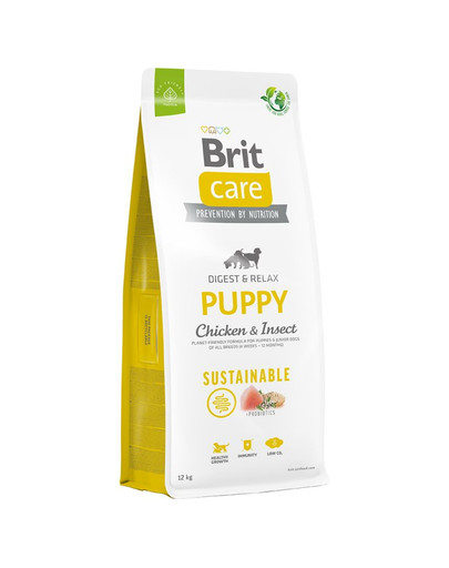 BRIT Care Sustainable Puppy con pollo e insetti 12 kg