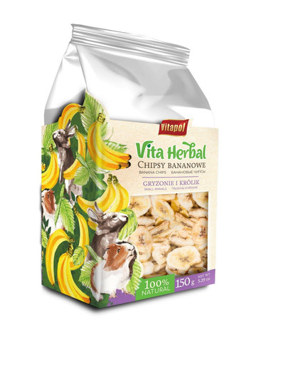 VITAPOL Patatine alla banana per roditori 150 g