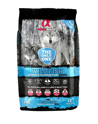 ALPHA SPIRIT Alimento secco completo per cani Pesce selvatico 3 kg