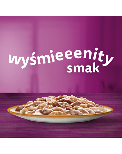 WHISKAS Adult saszetka 85g mokra karma dla dorosłych kotów w sosie z jagnięciną i indykiem