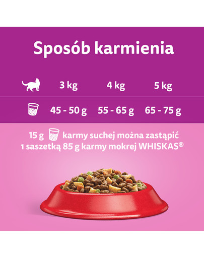 WHISKAS Adult 300g cibo secco per gatti adulti con deliziosa carne di manzo