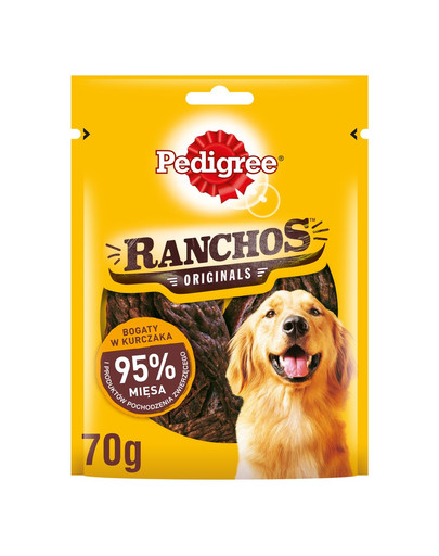 PEDIGREE Ranchos Originals ricco di pollo 7x70 g